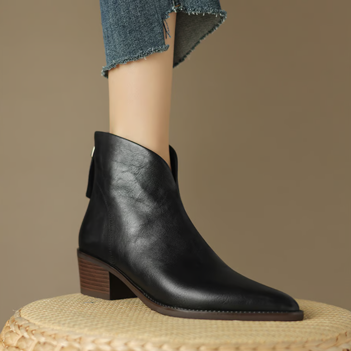 Camilla | Chic ankel boots med låg klack