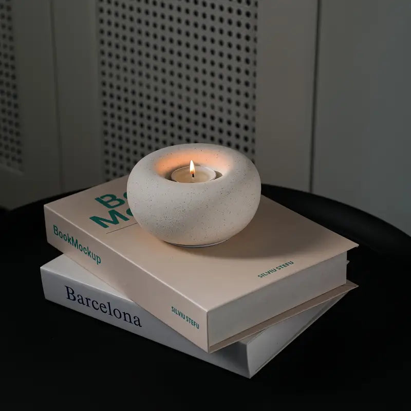 Mizura Home | Boho Keramisk donut-ljushållare