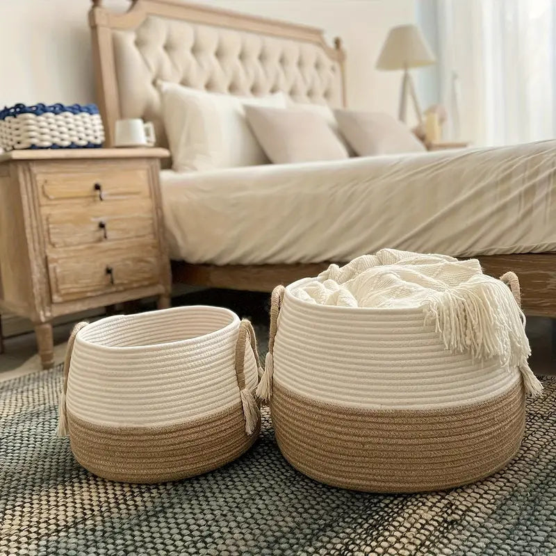 Mizura Home | Boho Handvävd förvaringskorg