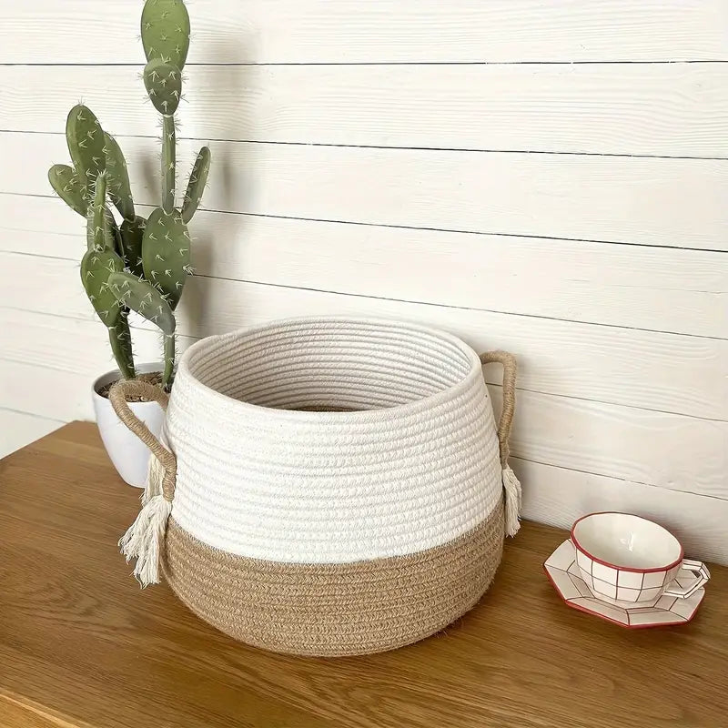 Mizura Home | Boho Handvävd förvaringskorg