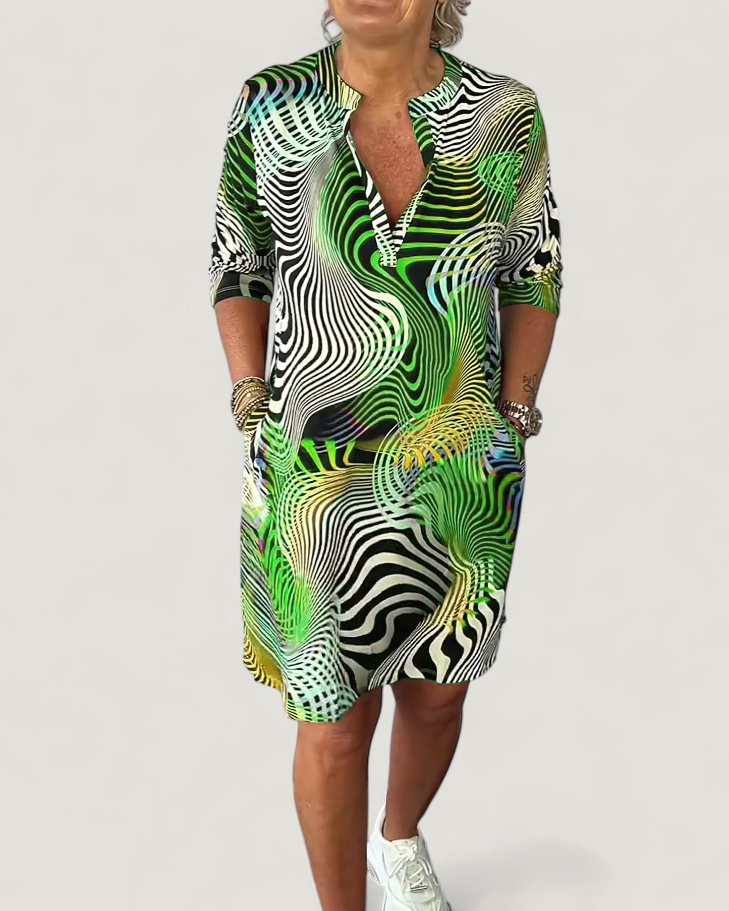 Thilda | Klänning med mönster