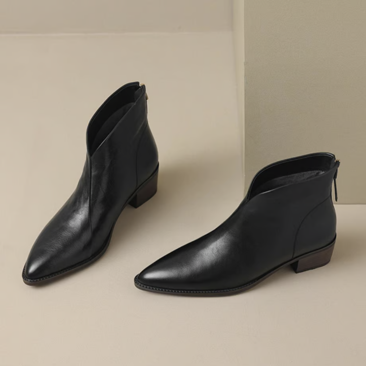Camilla | Chic ankel boots med låg klack
