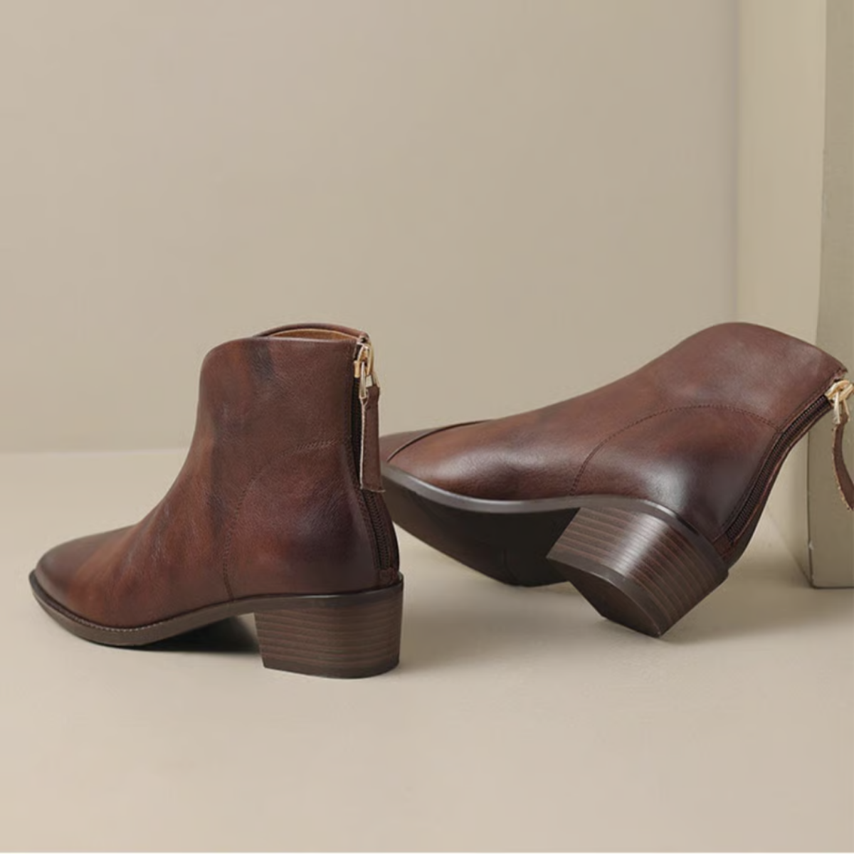 Camilla | Chic ankel boots med låg klack