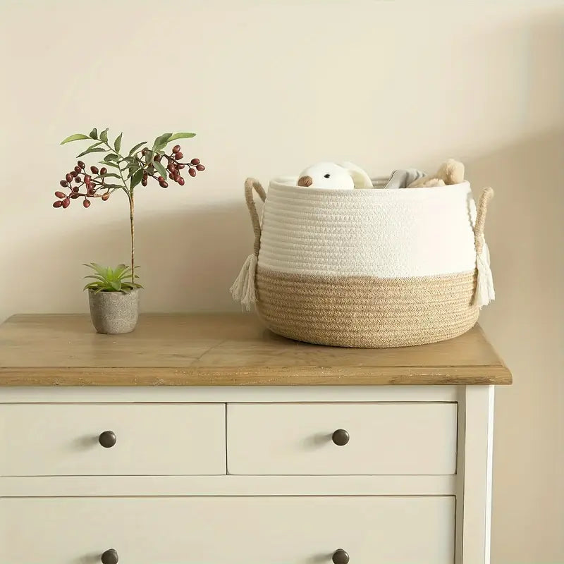 Mizura Home | Boho Handvävd förvaringskorg
