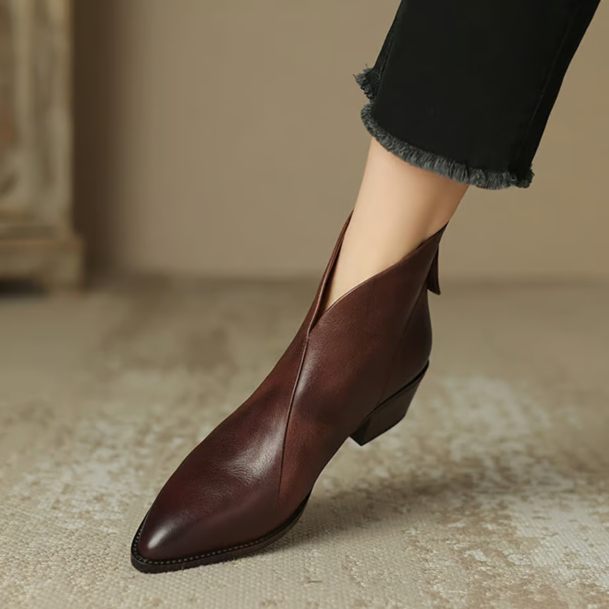 Camilla | Chic ankel boots med låg klack