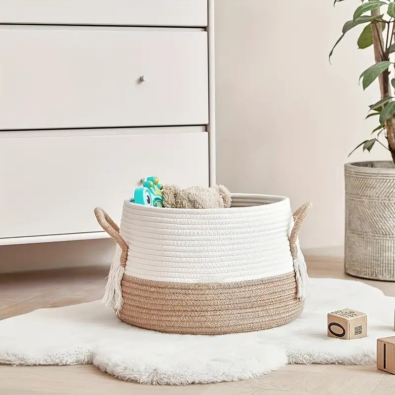 Mizura Home | Boho Handvävd förvaringskorg