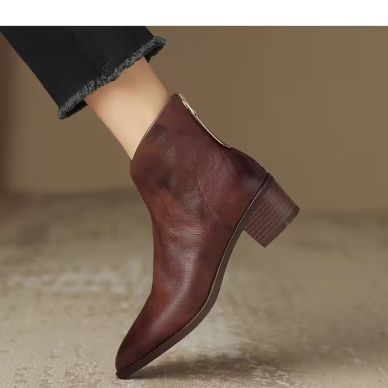 Camilla | Chic ankel boots med låg klack
