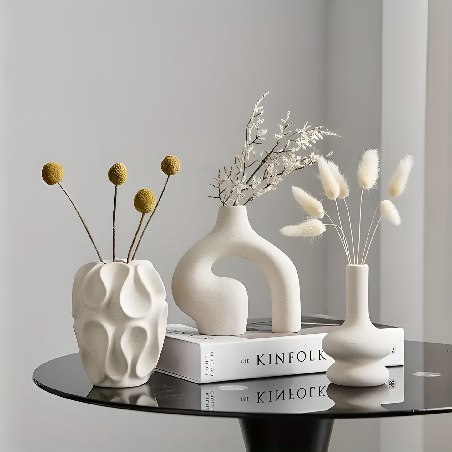 Mizura Home | Boho 3-delad Keramikvas-set