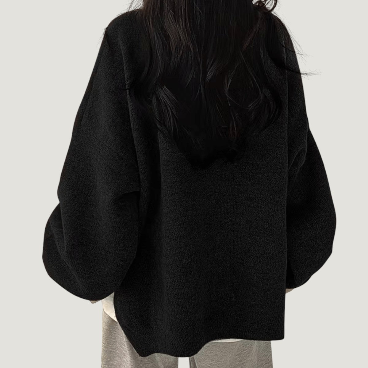 Elina | Mjuk och Stilren Oversized Tröja