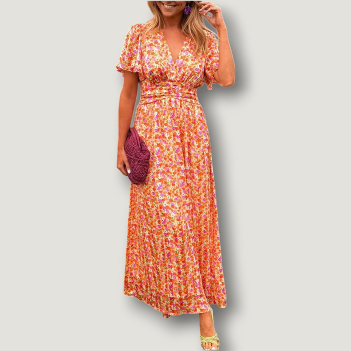 Carolina | Klänning med V-ringning