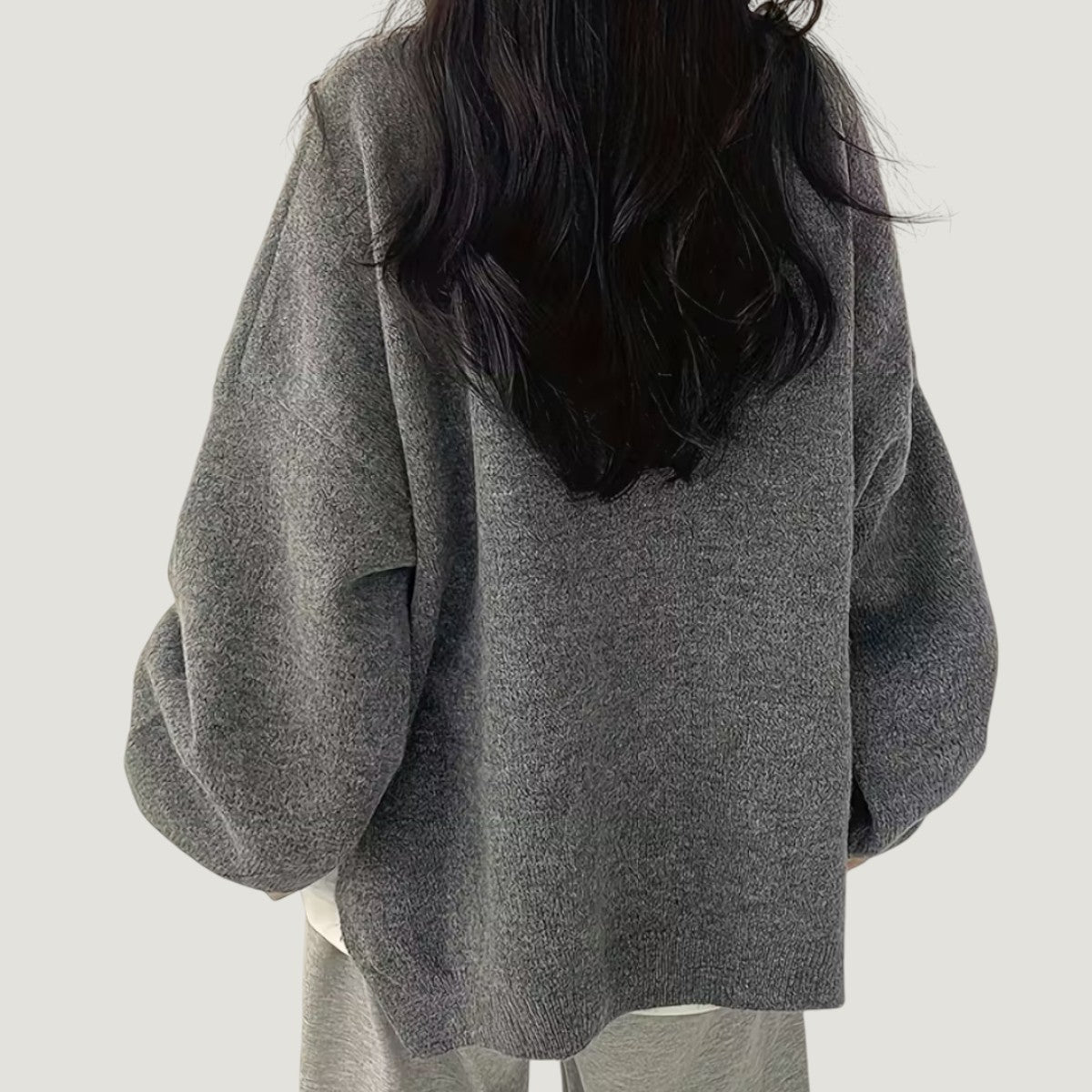 Elina | Mjuk och Stilren Oversized Tröja