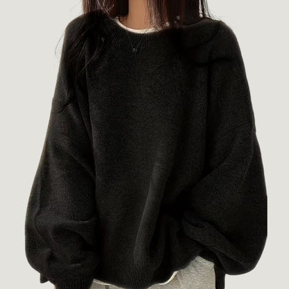 Elina | Mjuk och Stilren Oversized Tröja