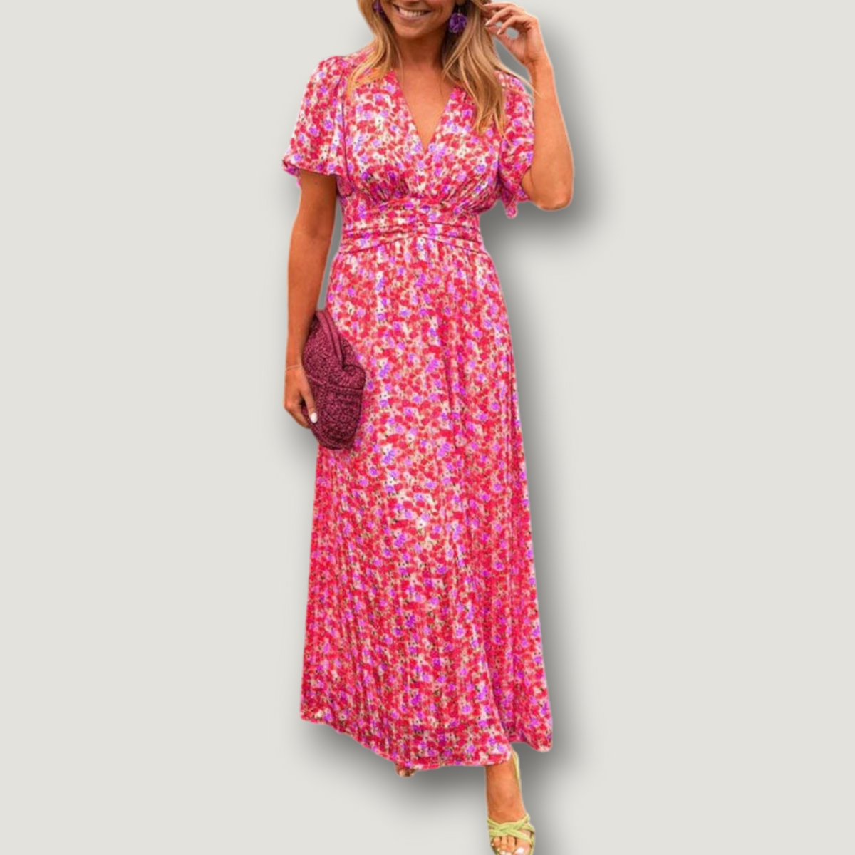 Carolina | Klänning med V-ringning