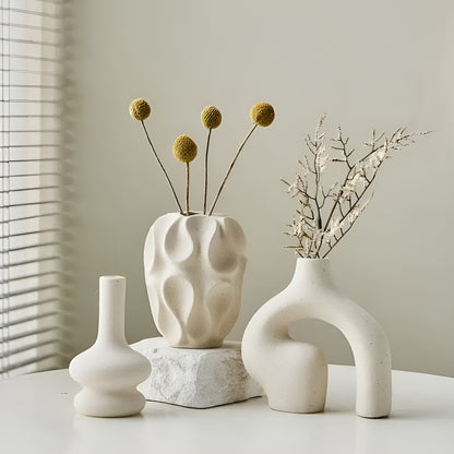 Mizura Home | Boho 3-delad Keramikvas-set