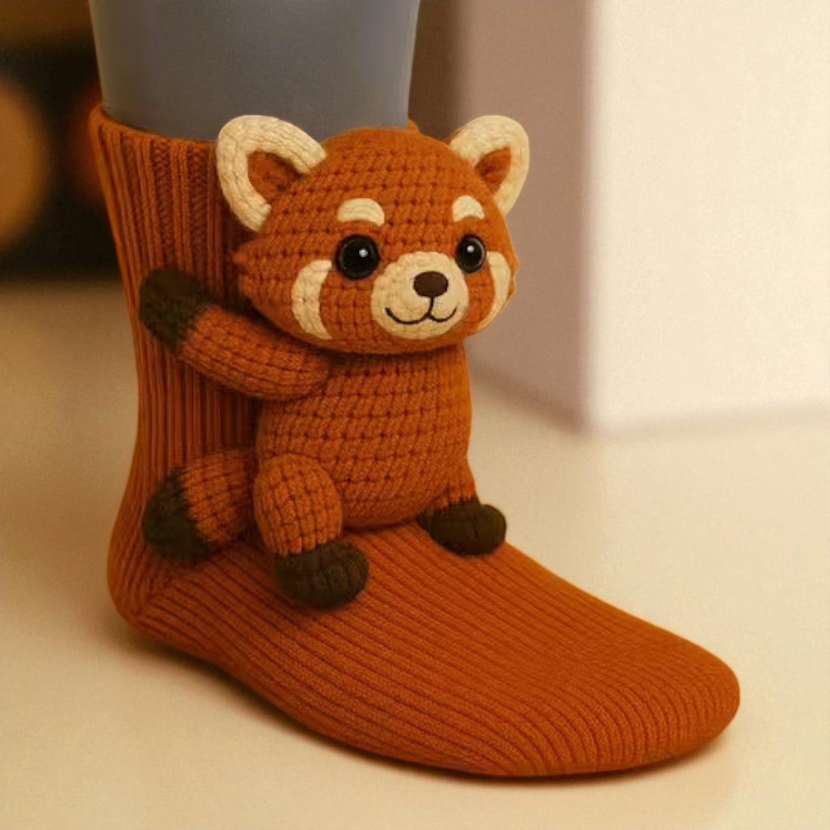 Millie | Mjukt stickade djursockor