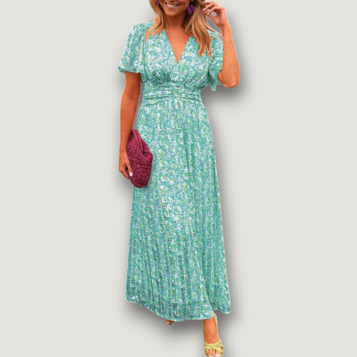 Carolina | Klänning med V-ringning