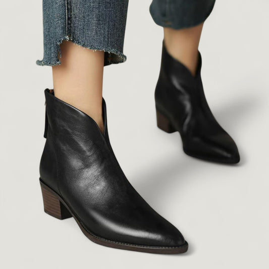 Camilla | Chic ankel boots med låg klack
