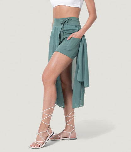 Elin | Högmidjad 2-i-1 kjol