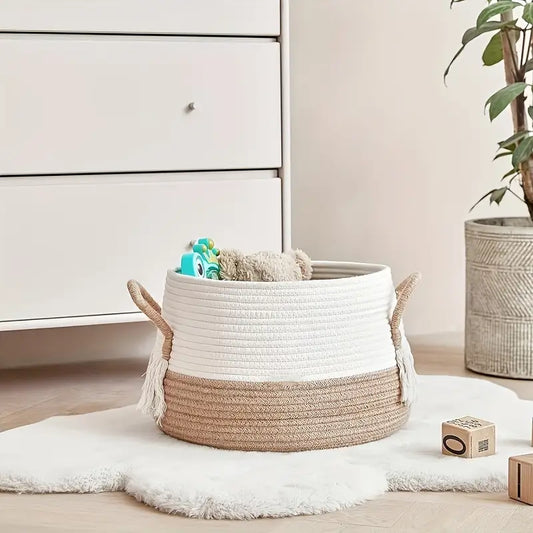 Mizura Home | Boho Handvävd förvaringskorg