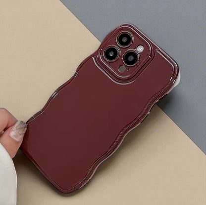 Valentina | Vinröd wave iPhone-skal