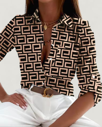 Linn | Elegant och färgglad blus