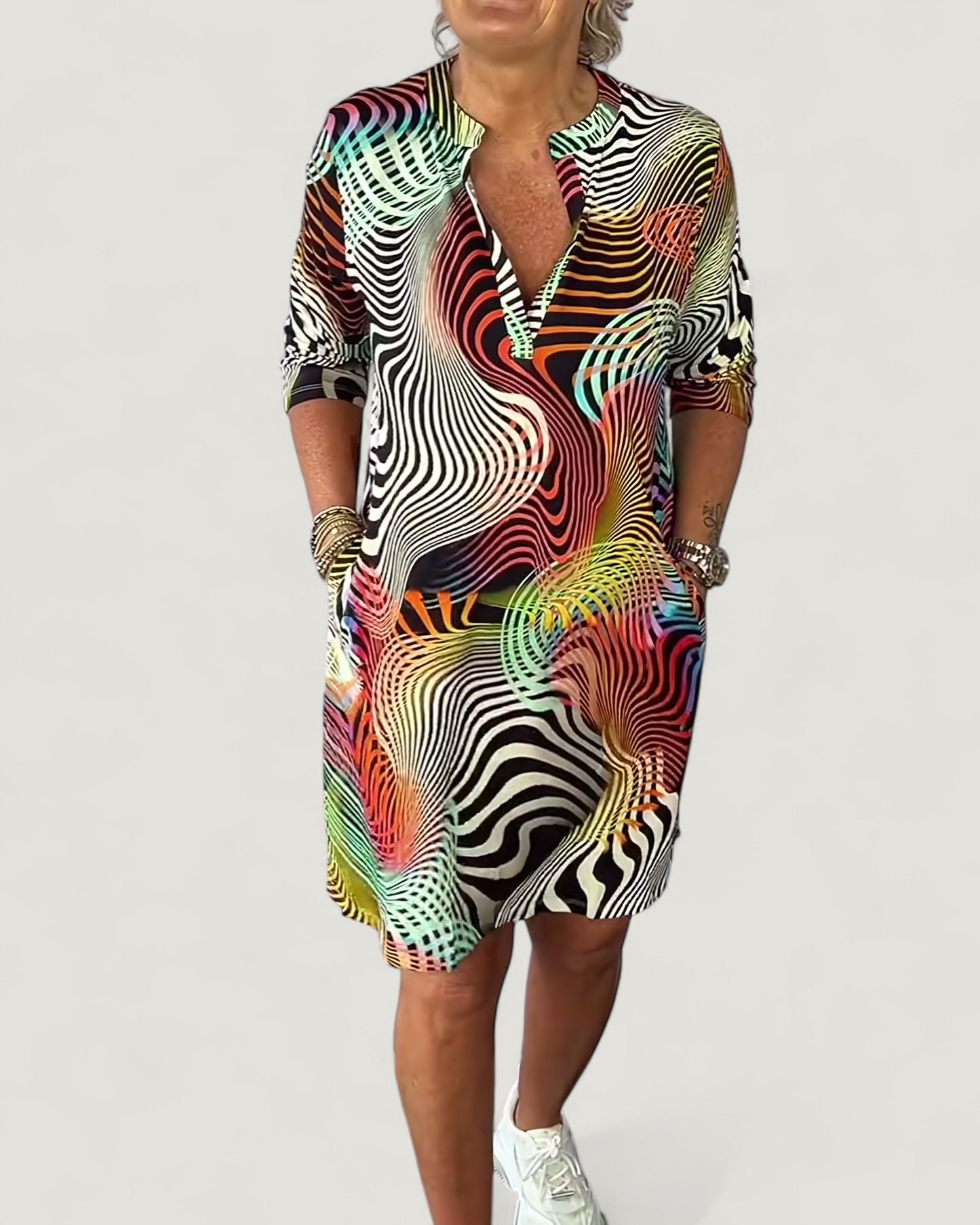 Thilda | Klänning med mönster