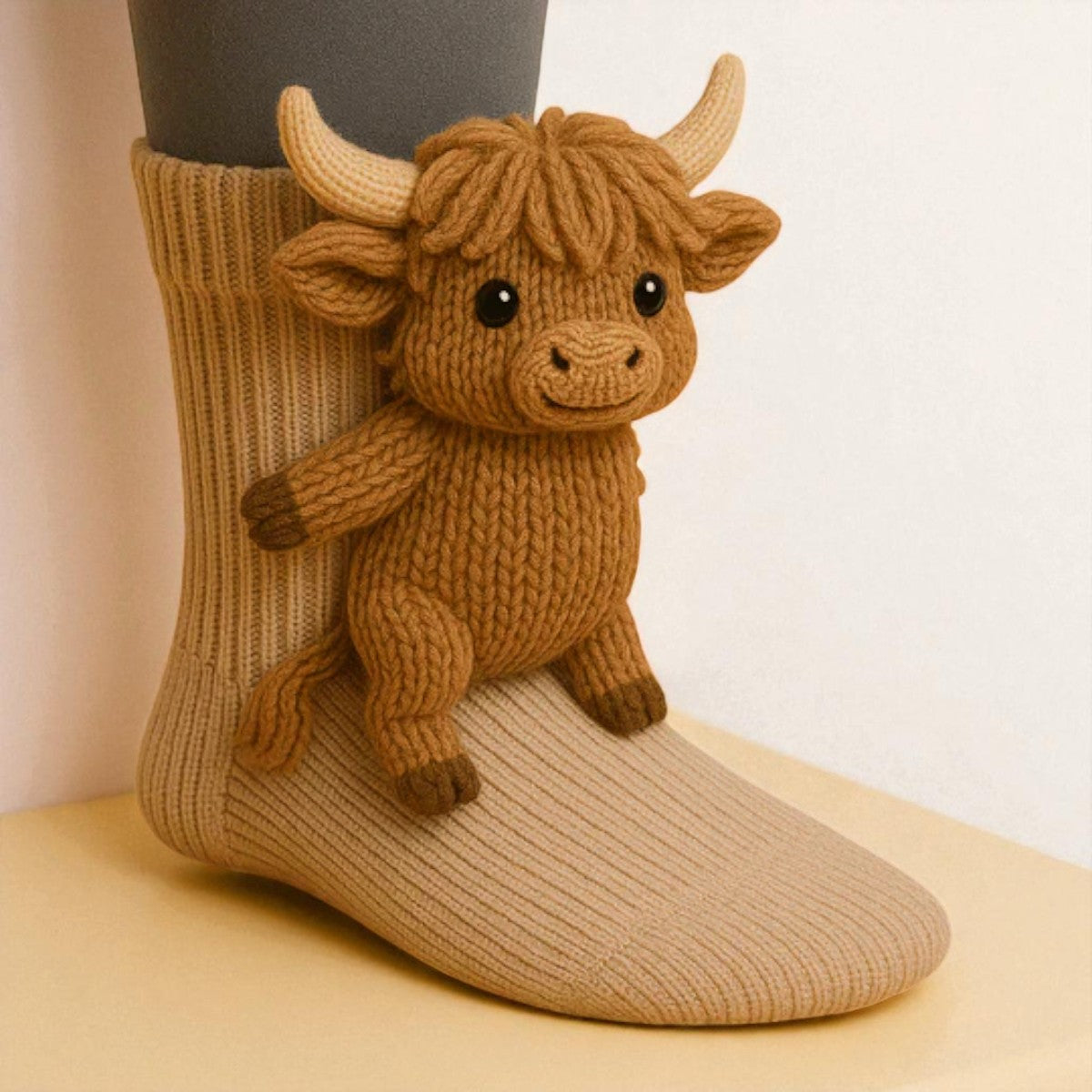 Millie | Mjukt stickade djursockor