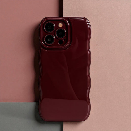 Valentina | Vinröd wave iPhone-skal