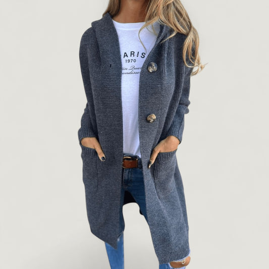 Stina | Elegant lång damkofta