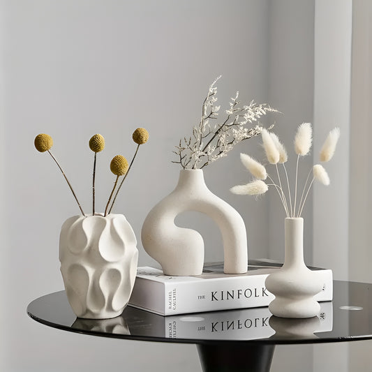 Mizura Home | Boho 3-delad Keramikvas-set