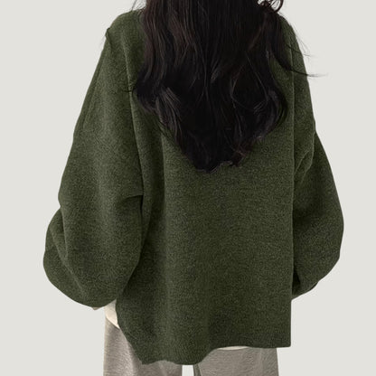 Elina | Mjuk och Stilren Oversized Tröja