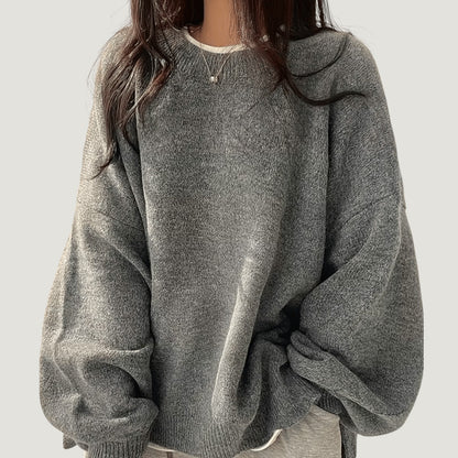 Elina | Mjuk och Stilren Oversized Tröja