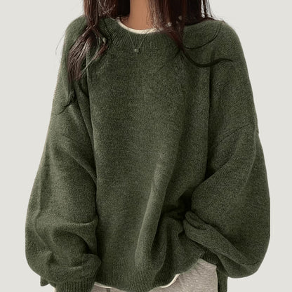 Elina | Mjuk och Stilren Oversized Tröja