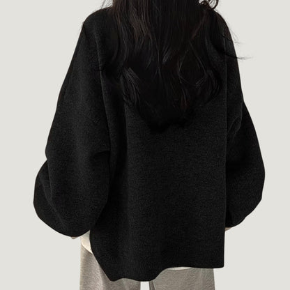 Elina | Mjuk och Stilren Oversized Tröja